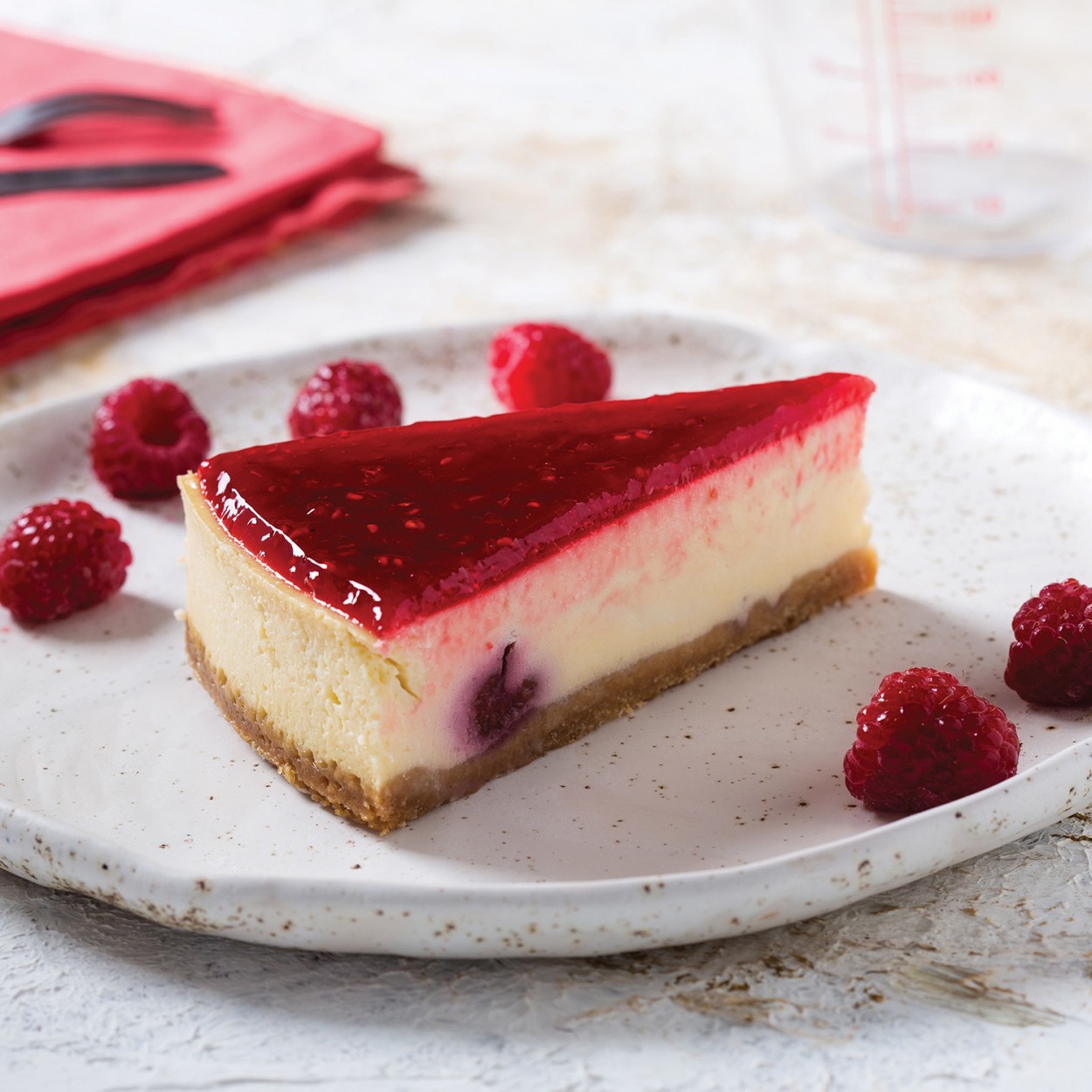 Frambuazlı chesscake 