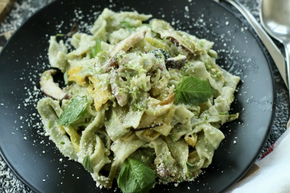 Ispanaklı  fettucini 